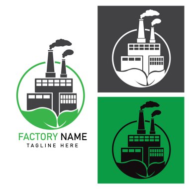 Fabrika logo vektör tasarım şablonu