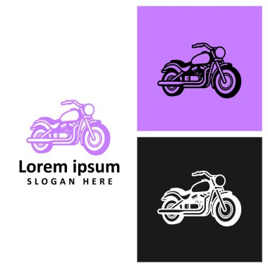 Motosiklet logo vektör şablonu tasarım çizimi