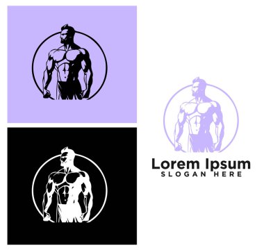 Fitness logo şablonları vektör seti, logo, rozet, ikon tasarım şablonu. Spor, spor, spor logosu