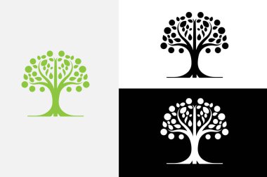 ağaç vektör tasarımı logosu