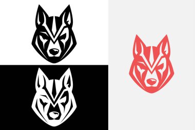 Kurt simgesi logo tasarım vektör şablonu