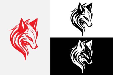 Gökyüzü beyaz logolu modern çizgi sanat ormanı.