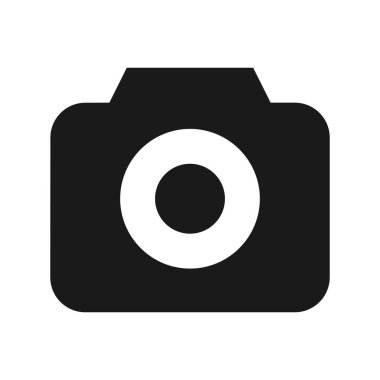 Web tasarım mobil ve bilgi grafikleri için vektör kamera yassı işaret kamerası vektör logosu