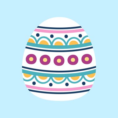 Paskalya günü yumurtalarını mutlu renklerle çizmiş.