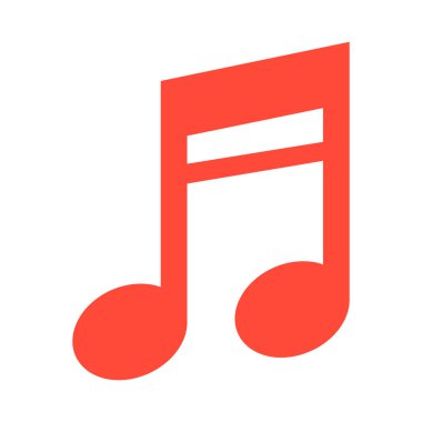 Vector müzik notaları simgesi. vektör illüstrasyonu