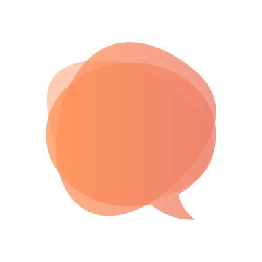 Renkli vektör eğimli sıvı konuşma baloncukları