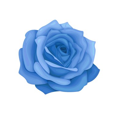 Vektör soyut çiçek elementi mavi suluboya arkaplan illüstrasyonu