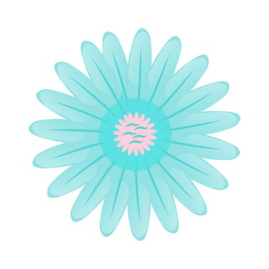 Vektör el beyaz arkaplanda bahar çiçeği çizdi