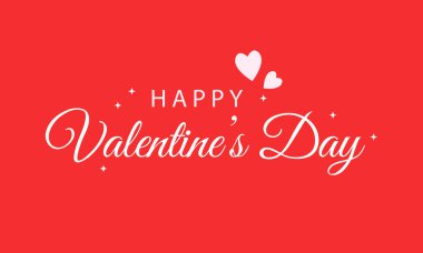 Vektör Mutlu Valentiens Gün Harfleri Tasarımı