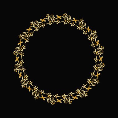 Vector lüks klasik altın barok süsü