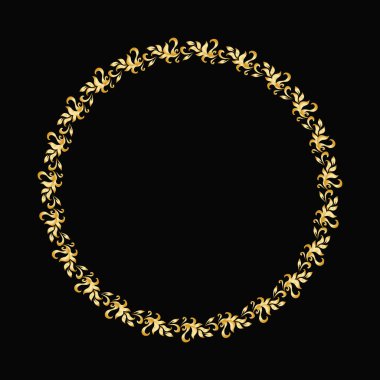 Vector lüks klasik altın barok süsü