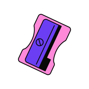 Okul malzeme bileyici simgesine vektör izole edildi