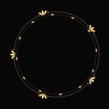 Dekoratif altın çerçeveli zarif bir arkaplan