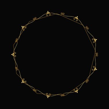 Dekoratif altın çerçeveli zarif bir arkaplan