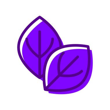 Vektör doğal yaprak tasarımı çizimi