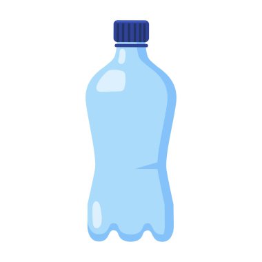 vektör su şişesi plastik içecek simgesi