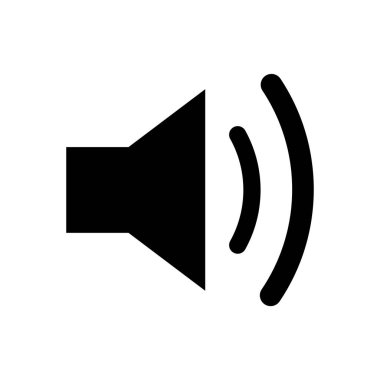 Vektör konuşmacı simgesi vektör vektörü ses simgesi müzik simgesi ses simgesi logo sembolü