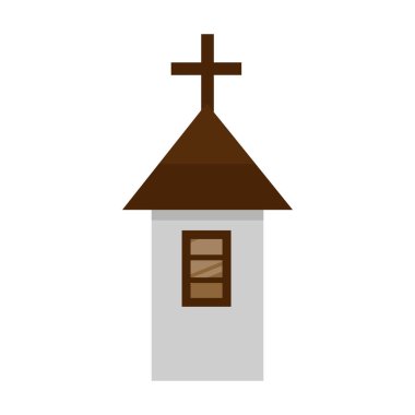 Dini kilise ikonu web için dini kilise vektör ikonu