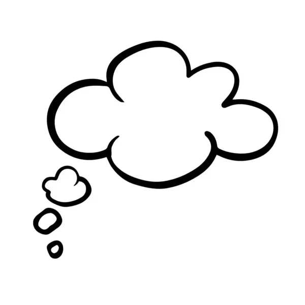 Vektör komik düşünce şablonu grunge mürekkep tarzında