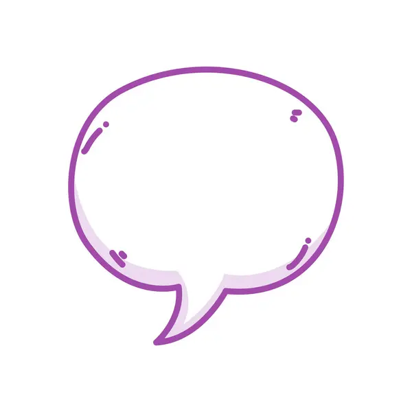 Beyaz arkaplanda vektör el çizilmiş konuşma balonu