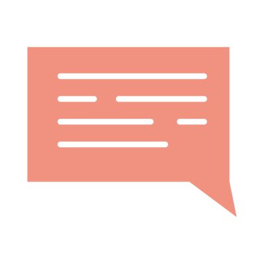 Beyaz arkaplanda izole edilmiş vektör sohbet balonu simgeleri