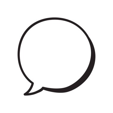 vektör eli çizilmiş konuşma balonu çizimi çizimi