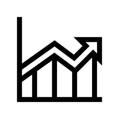 vektör ikonu büyüme vektörü dış hat simgesi