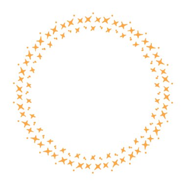 Vektör yıldız çerçevesi. yıldızlı kenarlık çerçeveleri