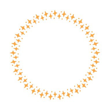 Vektör yıldız çerçevesi. yıldızlı kenarlık çerçeveleri