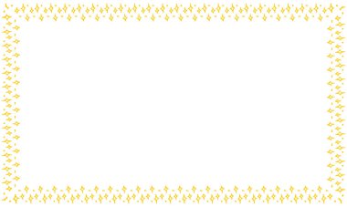  Beyaz arkaplan üzerinde yıldız olan vektör sınır çerçevesi