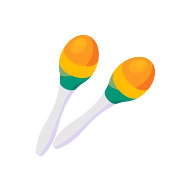 Maracas grafik tasarım şablonu vektörü