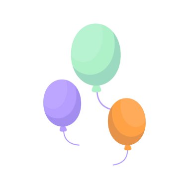 vektör renkli festival balonları tasarımı