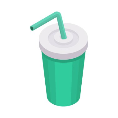 Matcha smoothie vektörünün vektör kibrit ikonu düz çizimi