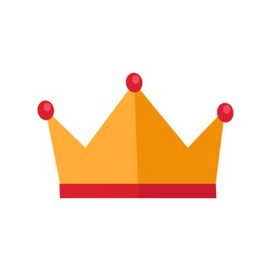 Vektör Partisi Taç Simgesi Çizgi film Vektörü Altın Prenses Bebek Doğum Günü