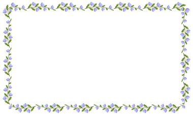 Vektör güzel çiçek çerçevesi son tasarım elementi