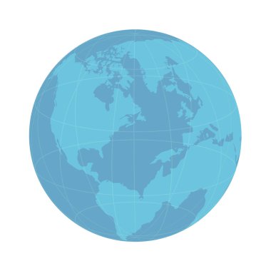 Kablo ağı üzerinde mavi dünya vektörü