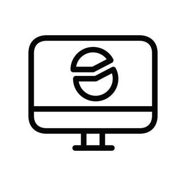 Beyaz arkaplanda vektör izleme simgesi