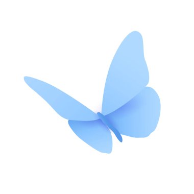 Beyaz üzerinde uçan vektör eğimli kelebek siluetleri