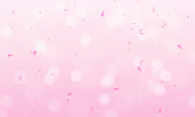 Vektör yumuşak pembe sim konfeti bokeh arkaplan