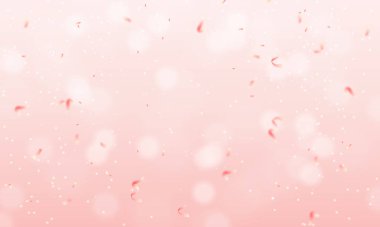 Vektör yumuşak kırmızı sim konfeti bokeh arkaplan