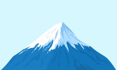 Japonya vektör grafiğinin vektör fujisan simgesi