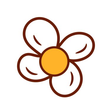 Tasarım için vektör karalama papatya çiçeği el çizimi vektör sanat çizimi tekstil duvar kağıdı el yazısı