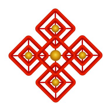 Beyaz Asyalı göçebelerin geleneksel süsü