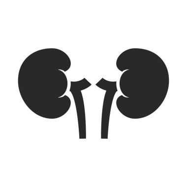 Vektör böbrek ikonu vektörü. üroloji logo tasarım şablonu