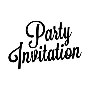 vektör partisi tipografi biçimi vektörü