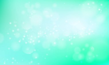 Parlayan ışıltılı bokeh ile vektör turkuaz arkaplan