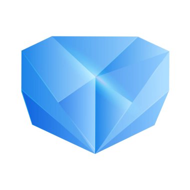 Çevrimiçi başarı için vektör mavi topaz fantezi mücevher elmasları