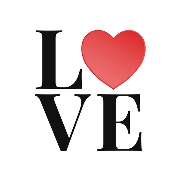 Vektör aşk metni illüstrasyon sevgililer günü