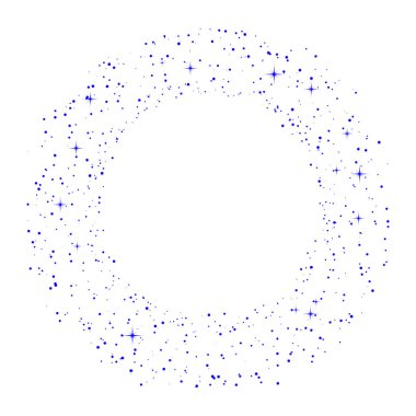 Vektör mavi parıltı dalgası soyut arkaplan tasarımı