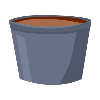 Kapalı alan bitkileri için vektör dekoratif boş saksılar çiçek vazosunun vektör çizimi